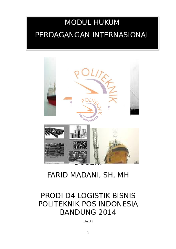 Buku Hukum Perdagangan Internasional Pdf | Jurnal Doc