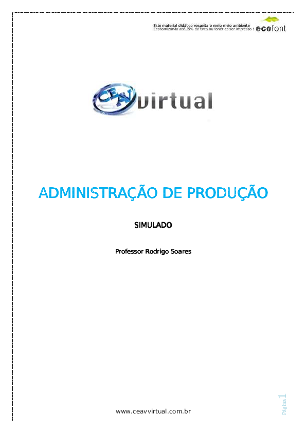 (PDF) Adm de produção - exercicios