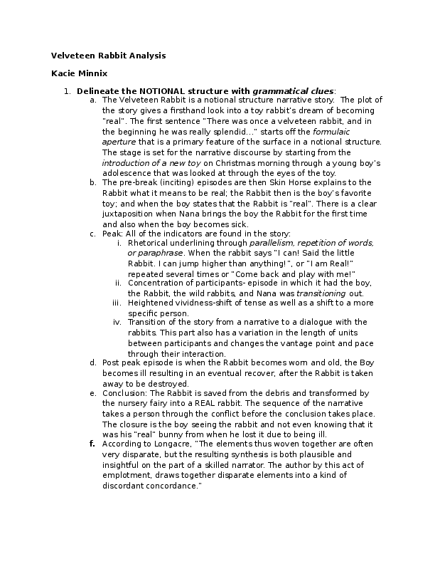 The velveteen rabbit story picture