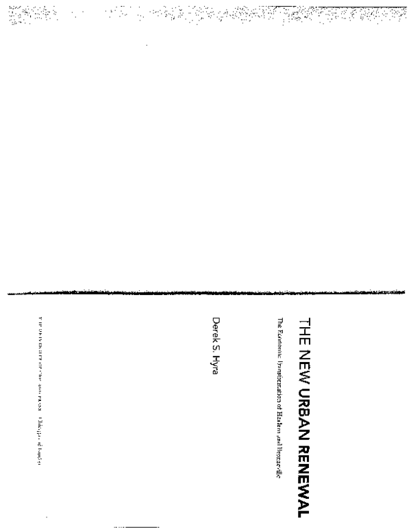 (PDF) The New Urban Renewal The Economic Transformation of Harlem and
