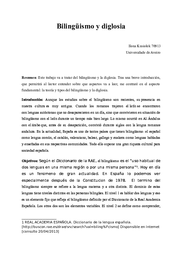 Doc Bilingüismo Y Diglosia Ilona Kusiolek Academia Edu<script async src=