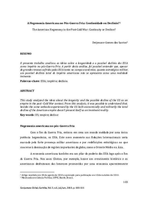 Declining hegemony thesis picture