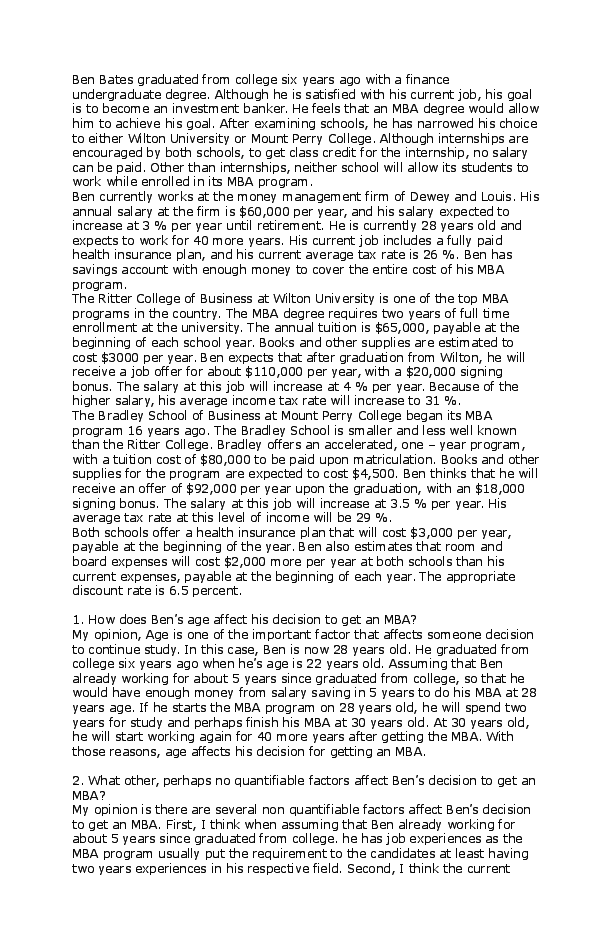 Essay about ben bates image