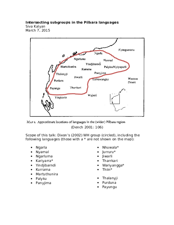 (DOC) Intersecting subgroups in the Pilbara languages