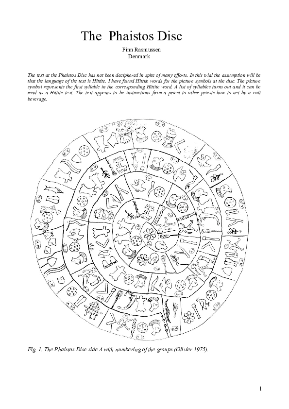 (DOC) The Phaistos Disc