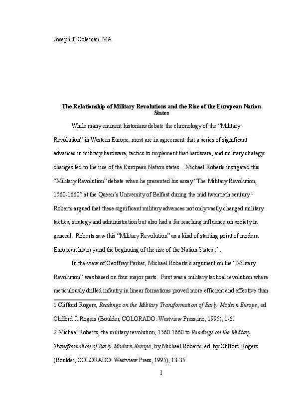 Army thesis statement examples picture