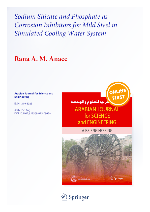 (PDF) Sodium Silicate and Phosphate as Corrosion Inhibitors for Mild ...