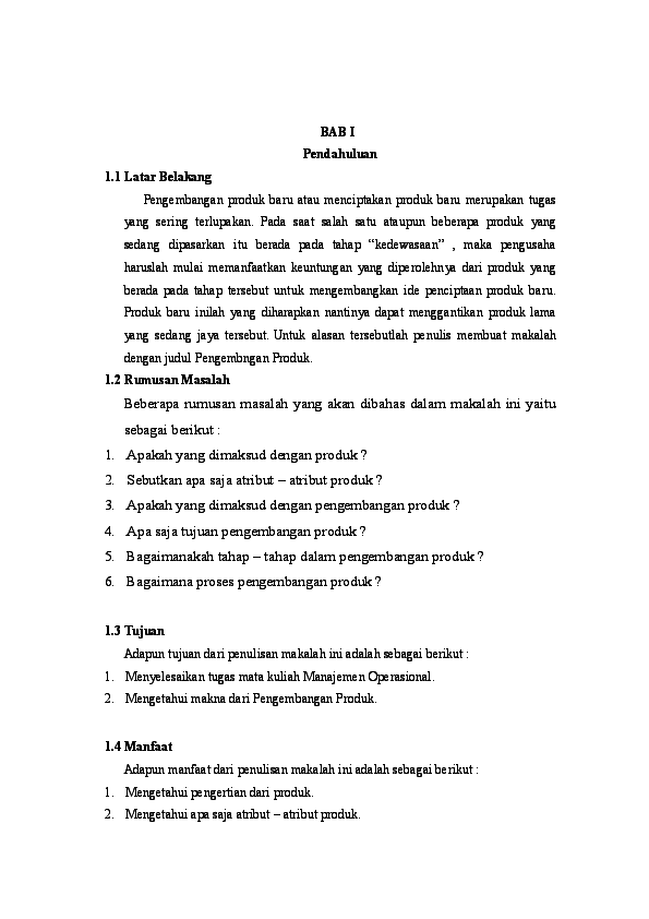 Makalah Pengembangan Produk Baru Pdf - Sun Books