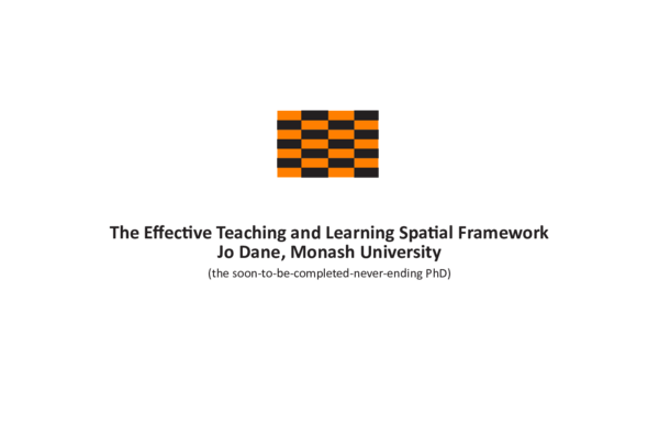(PDF) The Effective Teaching and Learning Spatial Framework