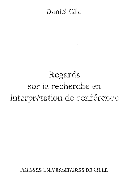 Pdf Regards Sur La Recherche En Interprétation De - 