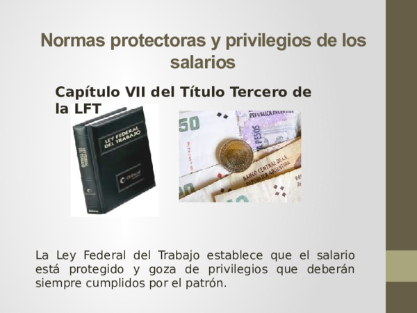 (PPT) 3 Normas protectoras del salario