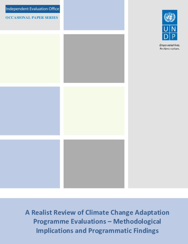 (PDF) A Realist Review of Climate Change Adaptation