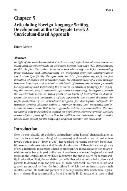 (PDF) Articulating foreign language writing development at the ...