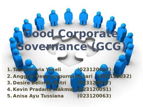 (PPT) Good Corporate Governance GCG