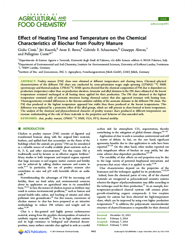 (PDF) Effect of Heating Time and Temperature on the Chemical ...