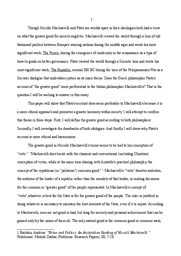 Machiavelli on power picture