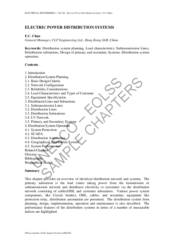 (PDF) ELECTRIC POWER DISTRIBUTION SYSTEMS Biswajit De Academia.edu