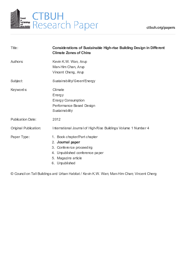 Image showcasing (PDF) Considerations of Sustainable High-rise Building Design in ...