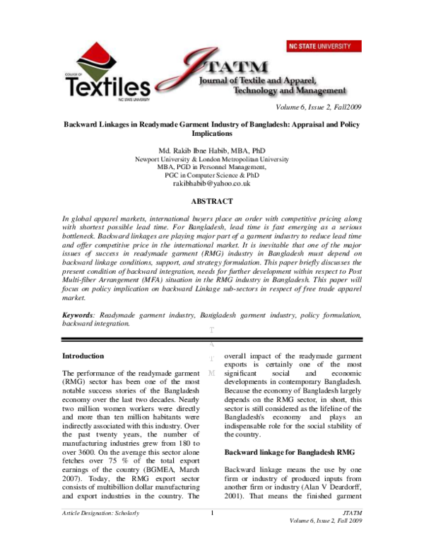 (PDF) clothing materials and technique