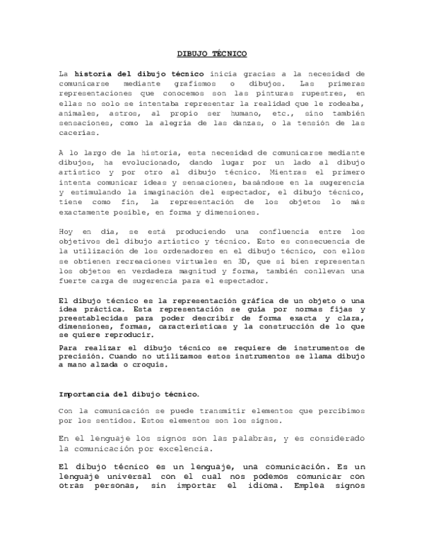 DIBUJO TÉCNICO