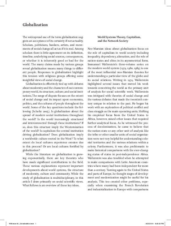 Importance of technology in globalization picture