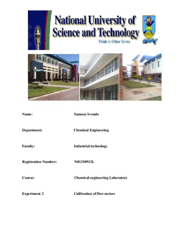 (PDF) calibration of flow meters samson svondo Academia.edu