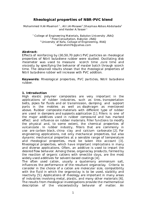 (DOC) Rheological properties of NBR-PVC blend