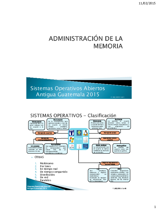 (PDF) CLASIFICACIÓN DE LOS SISTEMAS OPERATIVOS Elly Mota