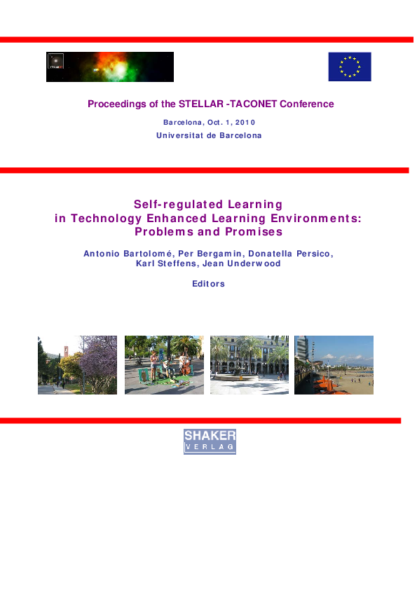 (PDF) Self-regulated Learning in Technology Enhanced Learning ...