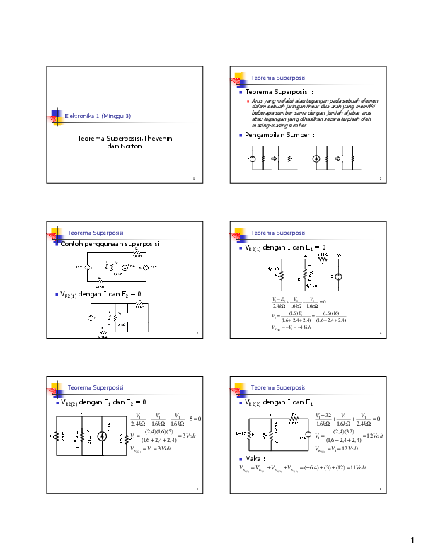 Contoh Soal Teorema Superposisi Dan Penyelesaiannya Contoh Soal Teorema Superposisi Dan Penyelesaiannya
