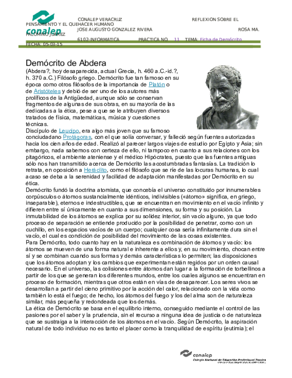 (DOC) Demócrito de Abdera