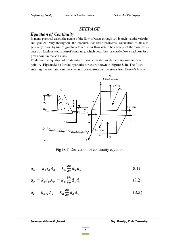 (PDF) flow of water through the soil