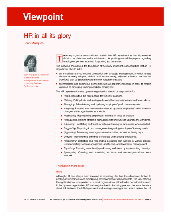 (PDF) Viewpoint HR in all its glory