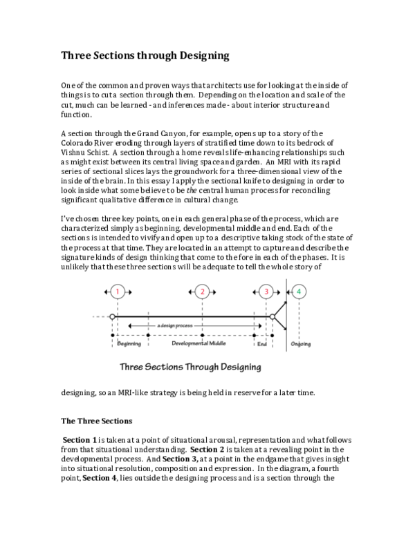 (PDF) Three Sections Through Designing