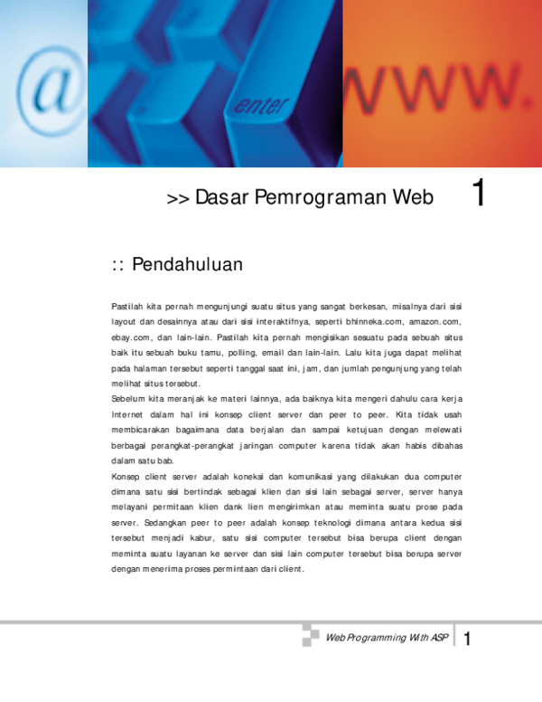 (PDF) Pemrograman Web