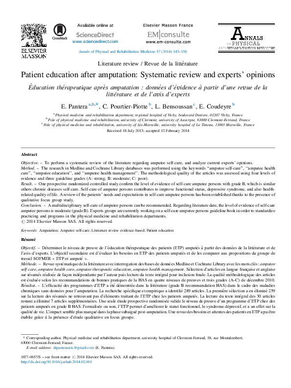 Expert review journal image