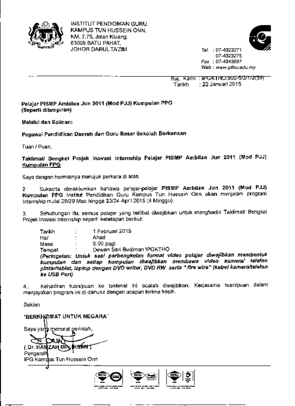 Pdf Projek Lnovasi Internship Seperti Ketetapan Berikut Siti Mariah Ghazali Academia Edu