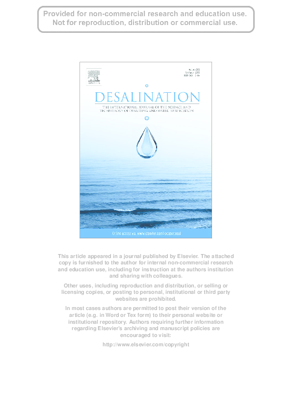 (PDF) Fabrication and characterization of polyamide thin film ...