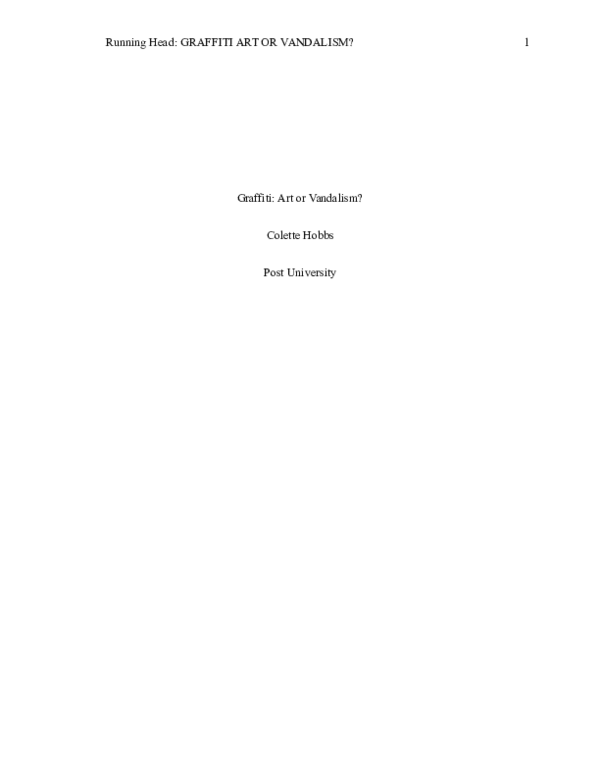 Reasons why graffiti is vandalism image