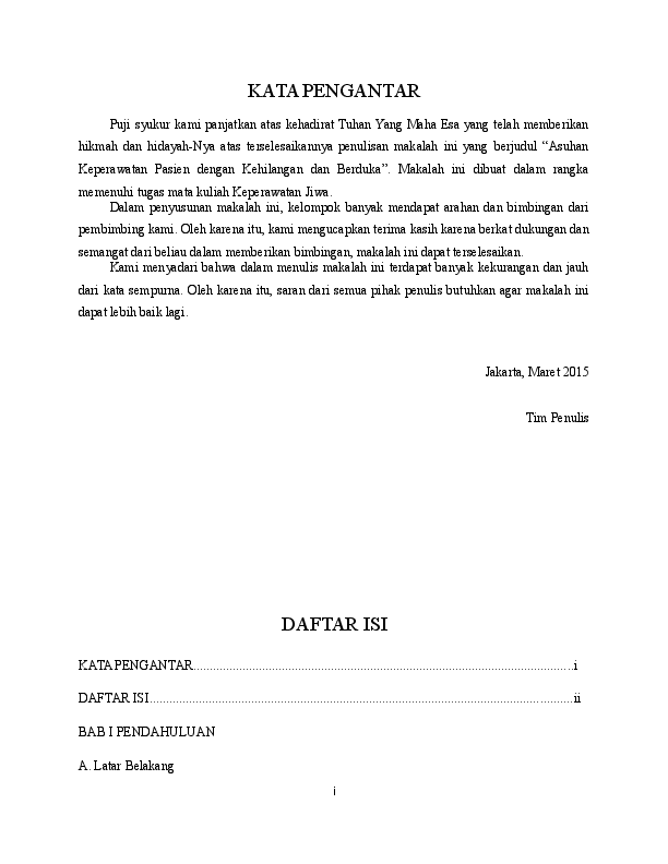 Doc Keperawatan Jiwa Kehilangan Dan Berduka Shinta Widiyanti Academia Edu