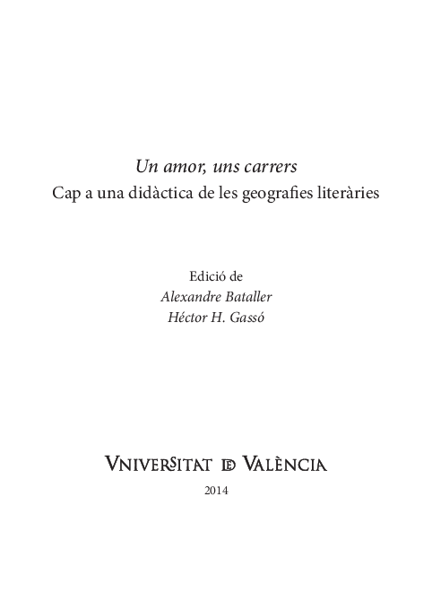 Pdf La València De Vicent Andrés Estellés Una Proposta Didàctica A Partir Del Llibre De Meravelles Aina Monferrer Academia Edu