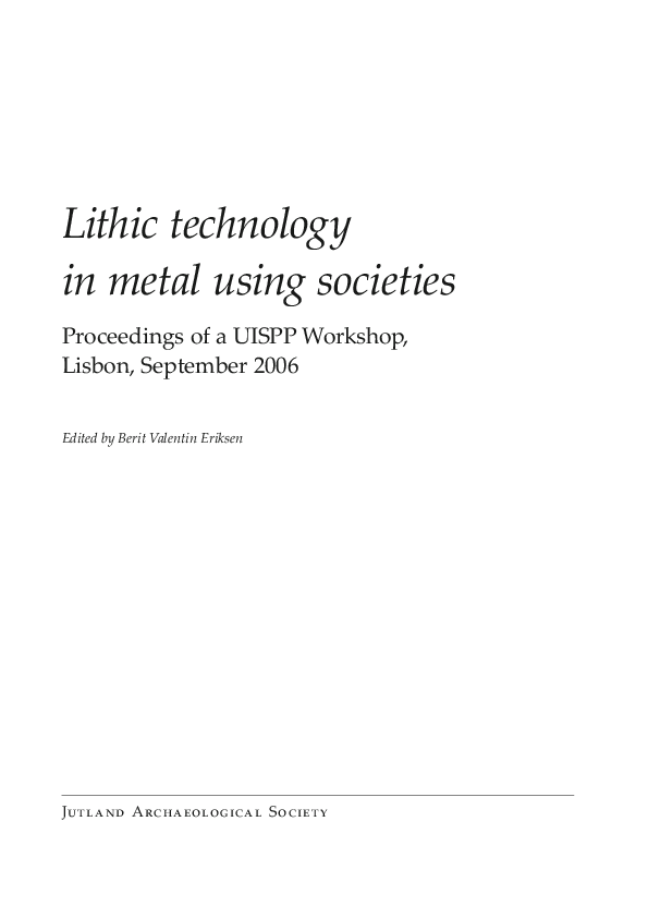 (PDF) Not at all obsolete! The use of flint in the Bronze Age