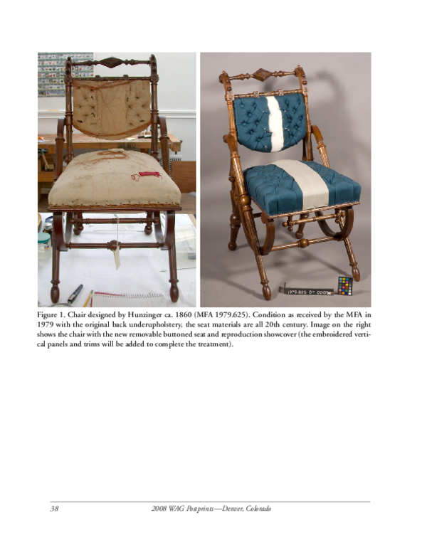 (PDF) New support frame designs for upholstery conservation