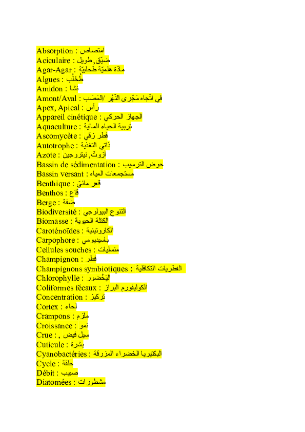 (DOC) lexique francaisarabe mohamed daoudi Academia.edu