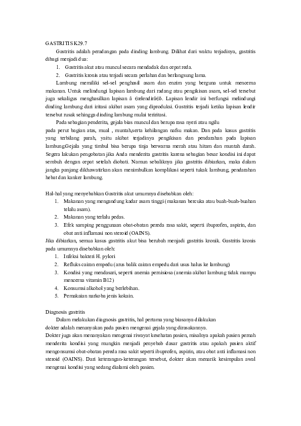 Doc Penyakit Gastritis Ahmad Rizal Academia Edu