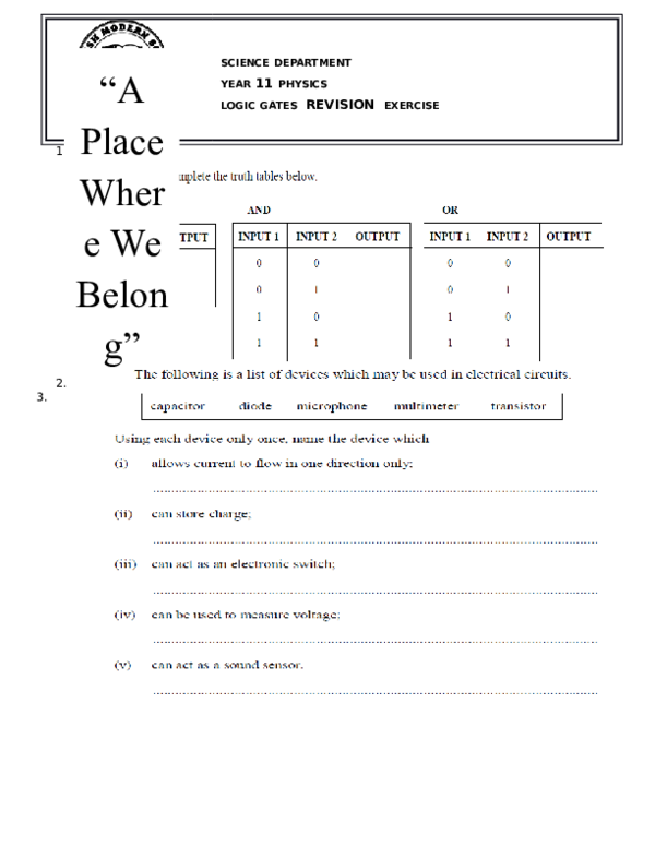 (DOC) Logic gates Quiz Lawrence Onthuga Academia.edu