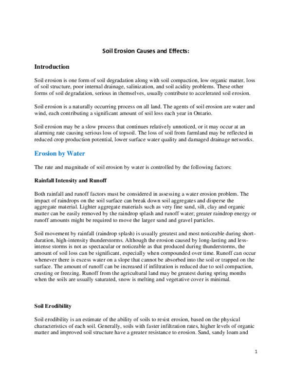 Pdf Soil Erosion Causes And Effects Pdf Soil Erosion Causes And Effects