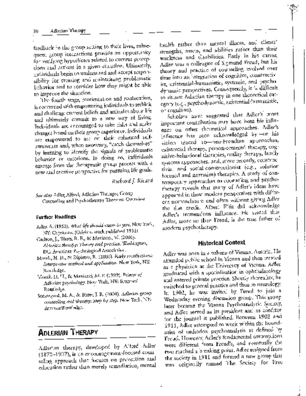 Adlerian therapy essays image