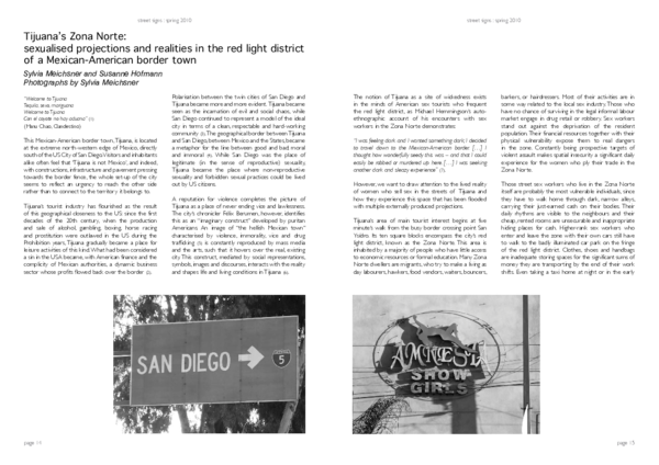 (PDF) Tijuana’s Zona Norte: sexualised projections and realities in the ...