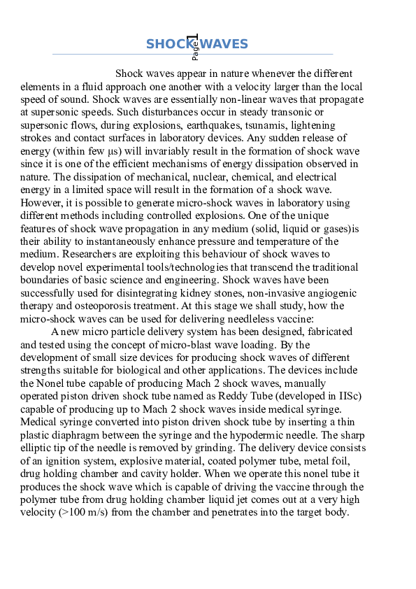 (DOC) shock waves shiva krishna Academia.edu